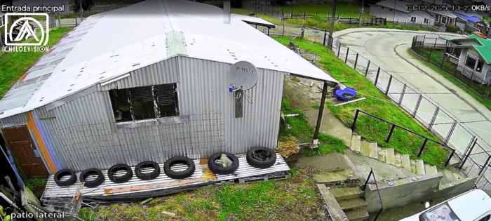 Imagen Diurna Clara y Detallada con Cámara de Seguridad en Chiloé