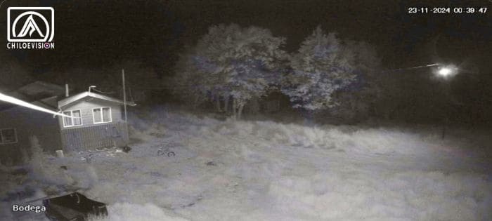 Visualización Nocturna, Cámara de Seguridad en Chiloé