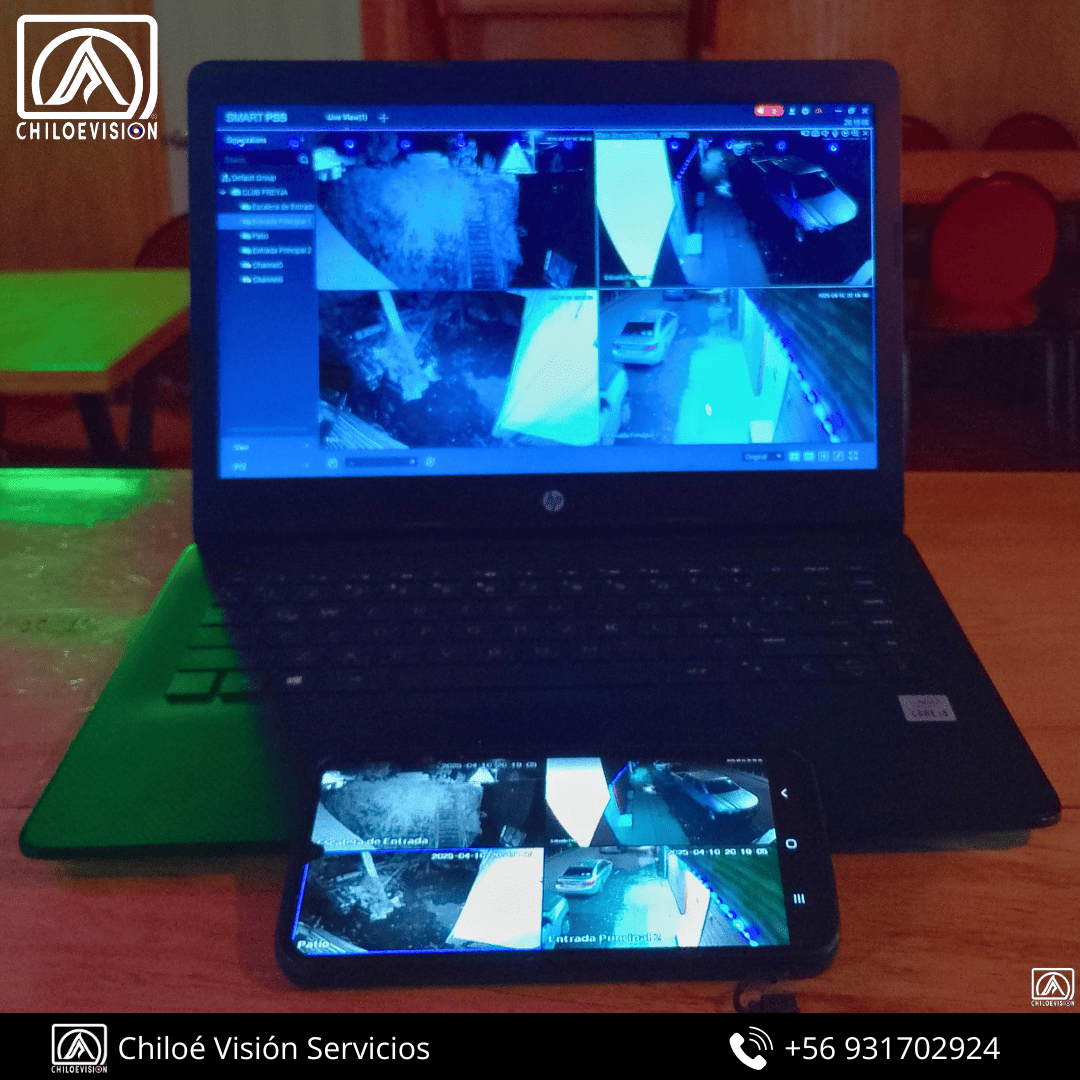 Configuración de cámaras en Chiloé