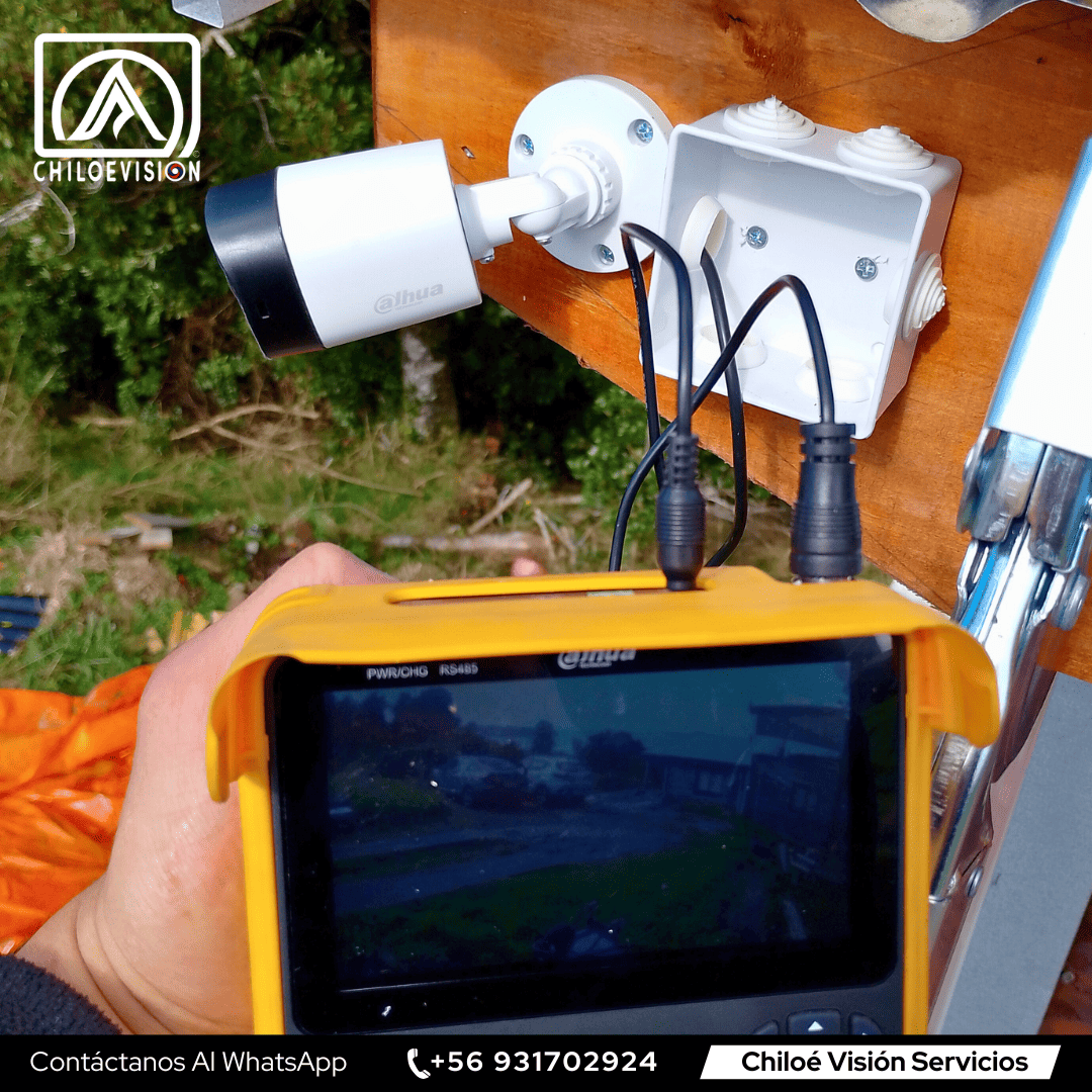 Cámara de seguridad instalada en Dalcahue