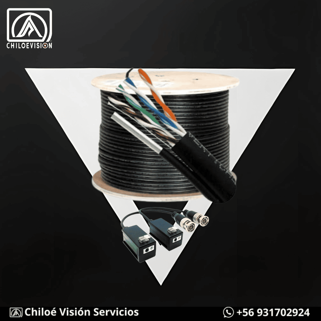 Cables y Conectores para CCTV en Chiloé