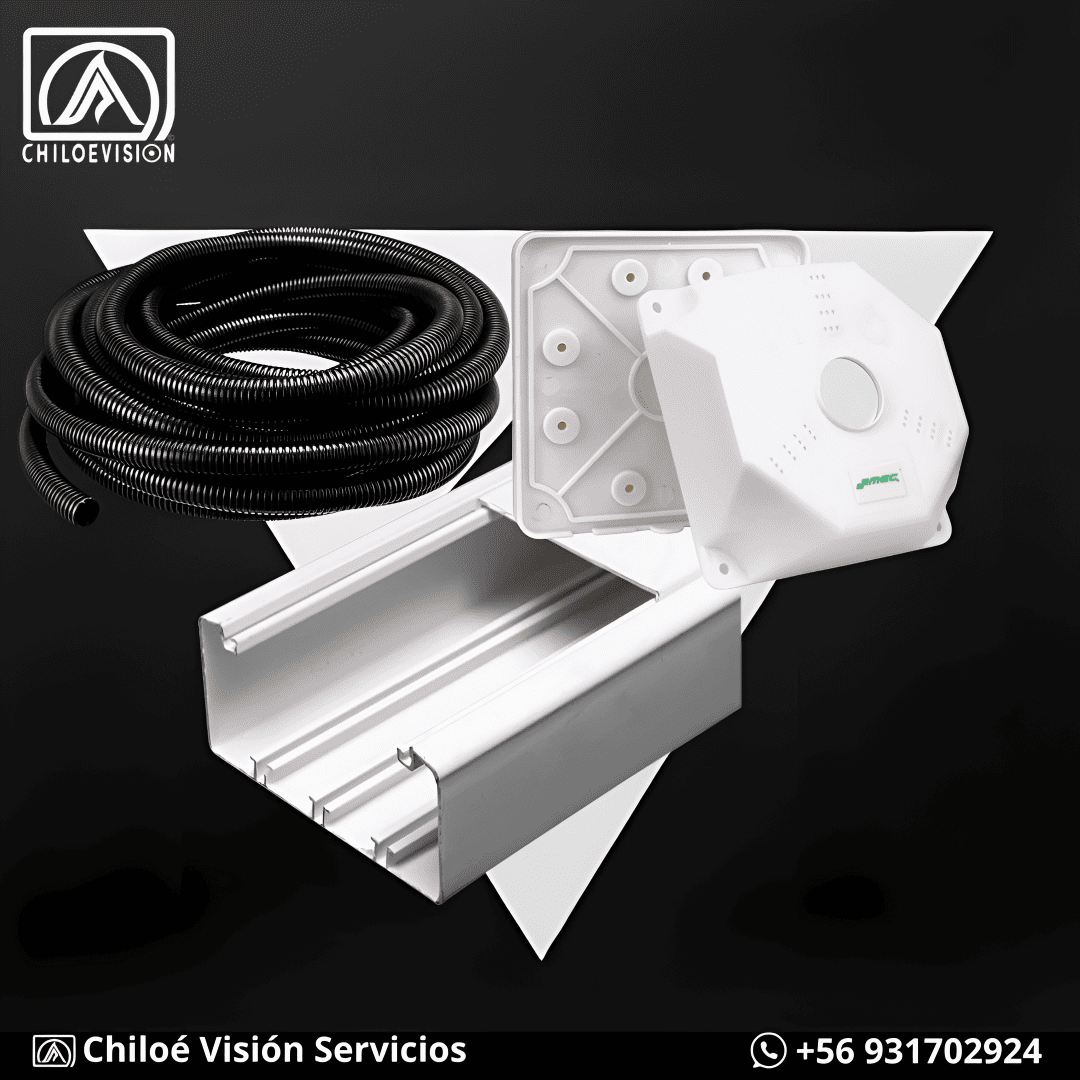 Canalización y Accesorios para Instalación de Cámaras de Seguridad y CCTV