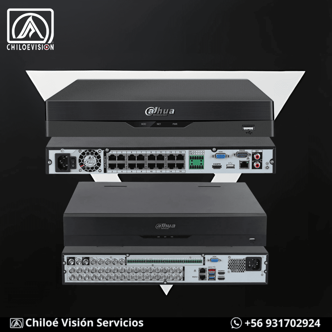 Grabadores DVR, XVR y NVR en Chiloé