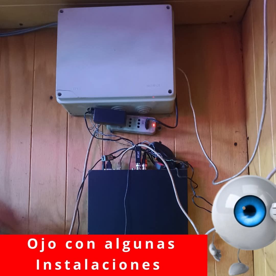 Malas instalaciones en sistemas de cámaras de seguridad CCTV en Chiloé