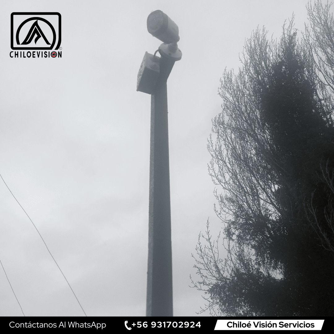 Soportes metálicos para cámaras de seguridad en Chiloé