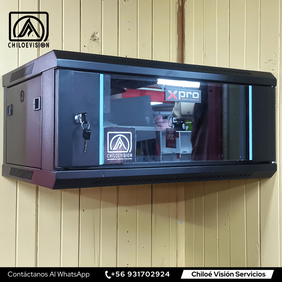 Instalación de Rack y Gabinetes de CCTV en Chiloé