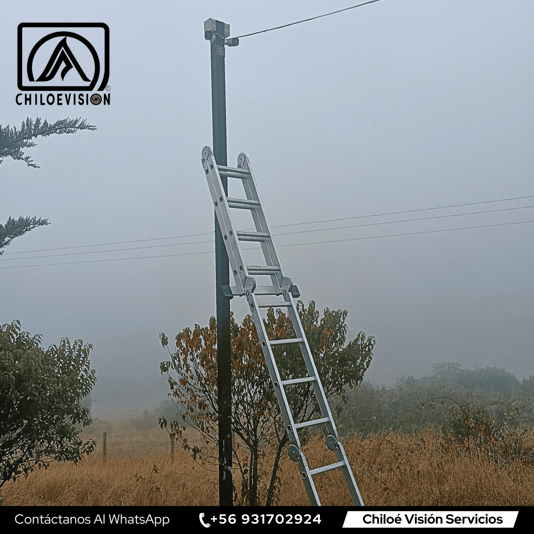 Instalación de cámaras en sectores rurales de Chiloé