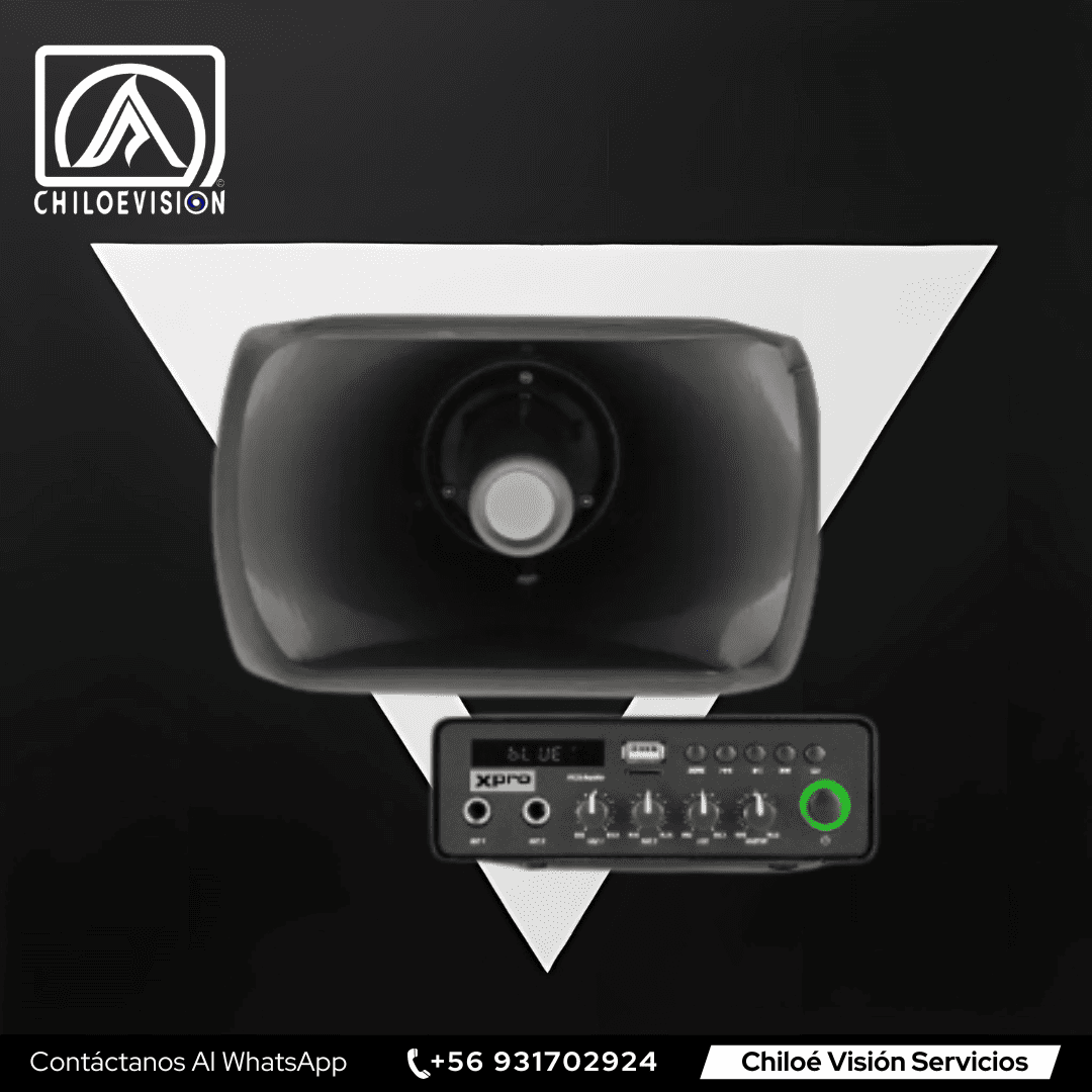 Amplificador de Audio 20W para Sistemas de Audio y CCTV en Chiloé