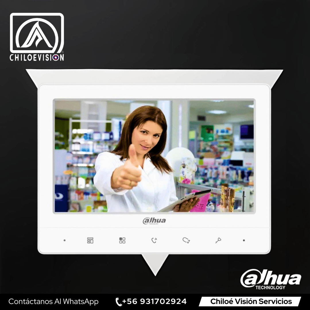 Monitor Interior Dahua – Pantalla para Video Portero