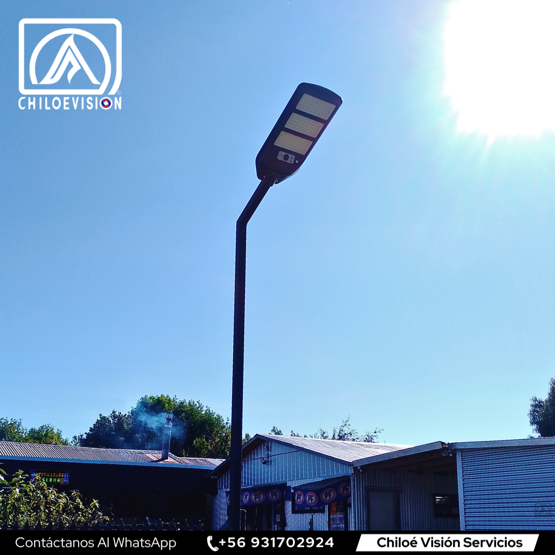 Instalación de Focos Solares en Chiloé