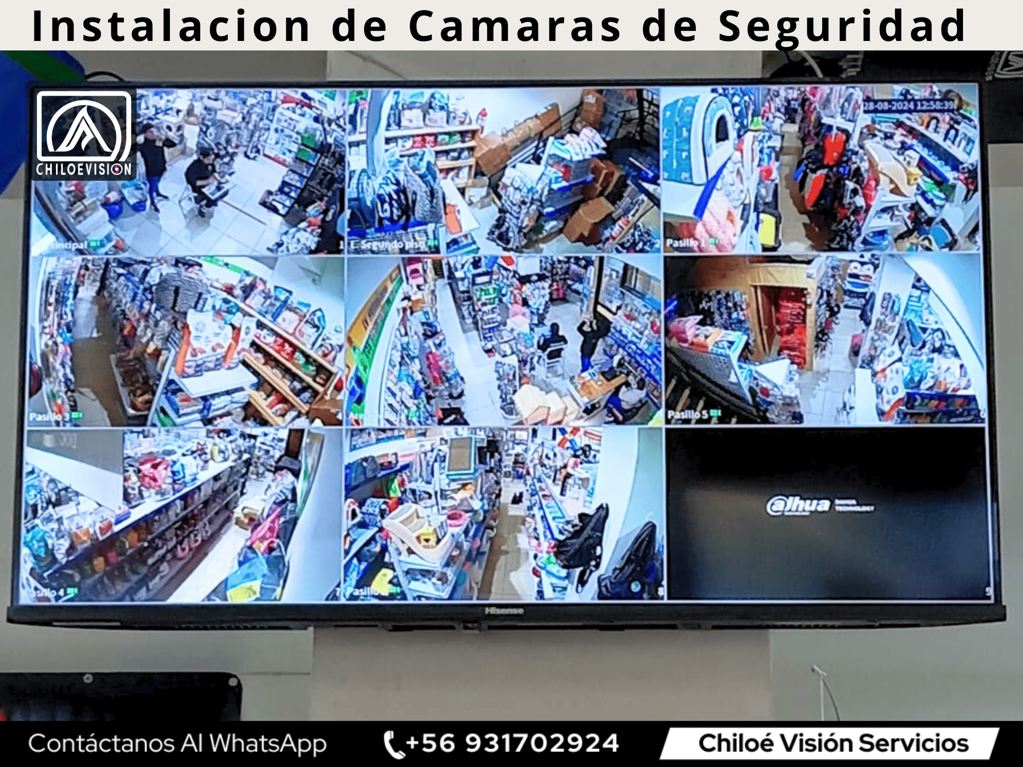 Instalación de sistemas CCTV en Chiloé