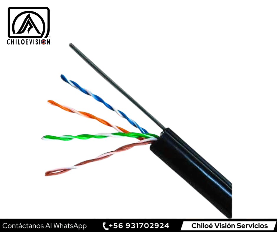 Cable UTP para Exterior con Mensajero en Chiloé