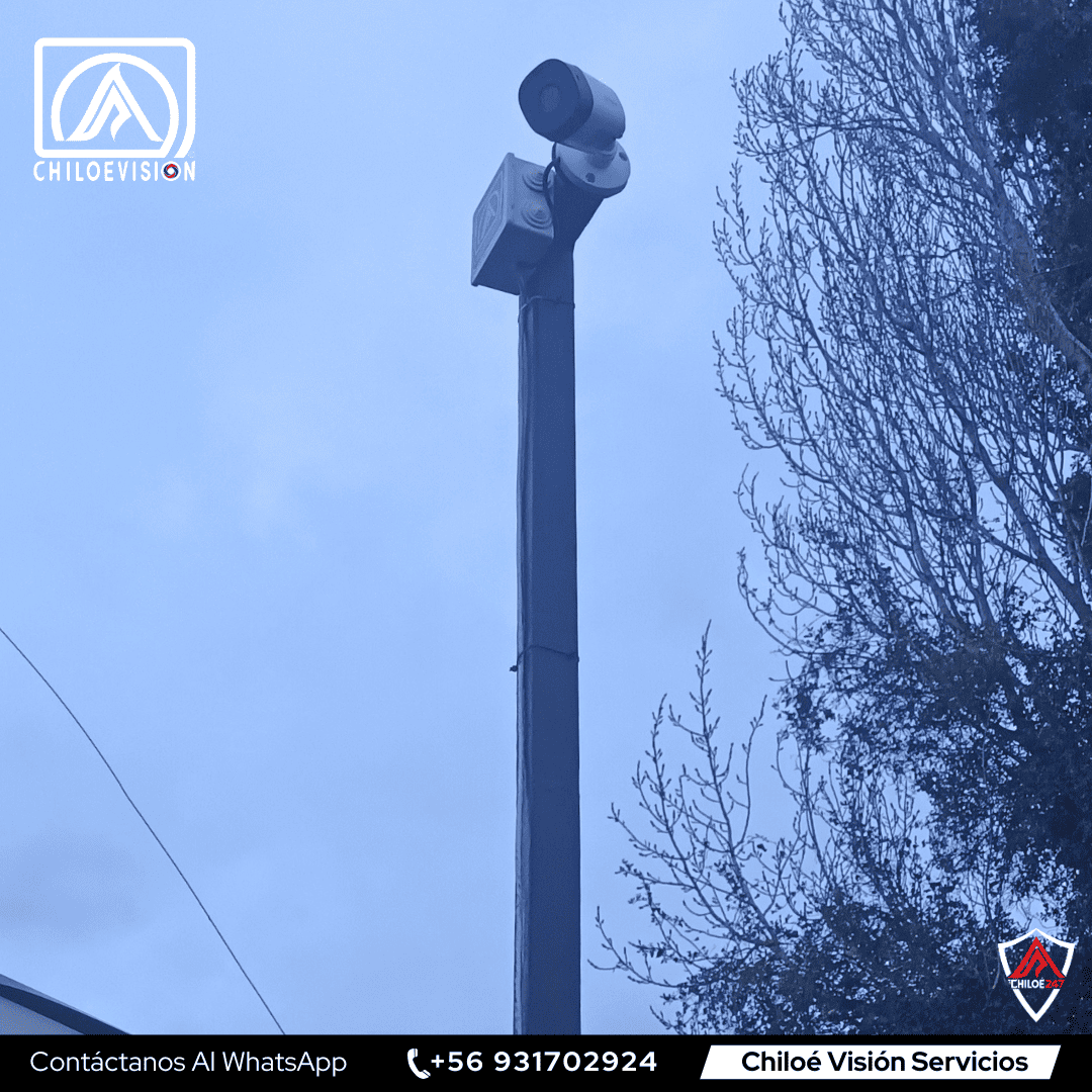 Camaras de vigilancia con soporte metalico en chiloe