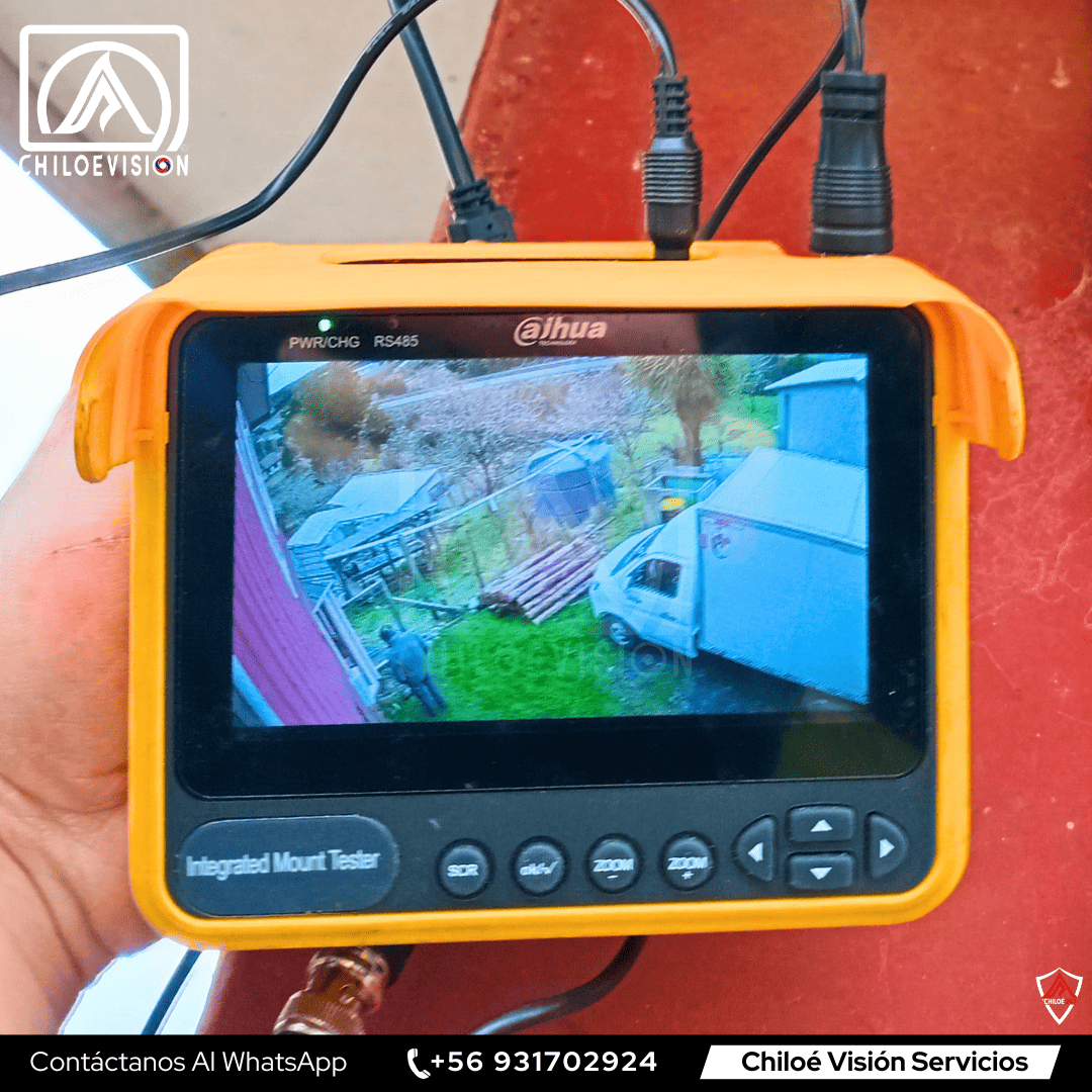 Tester para Cámaras de Seguridad CCTV en Chiloé