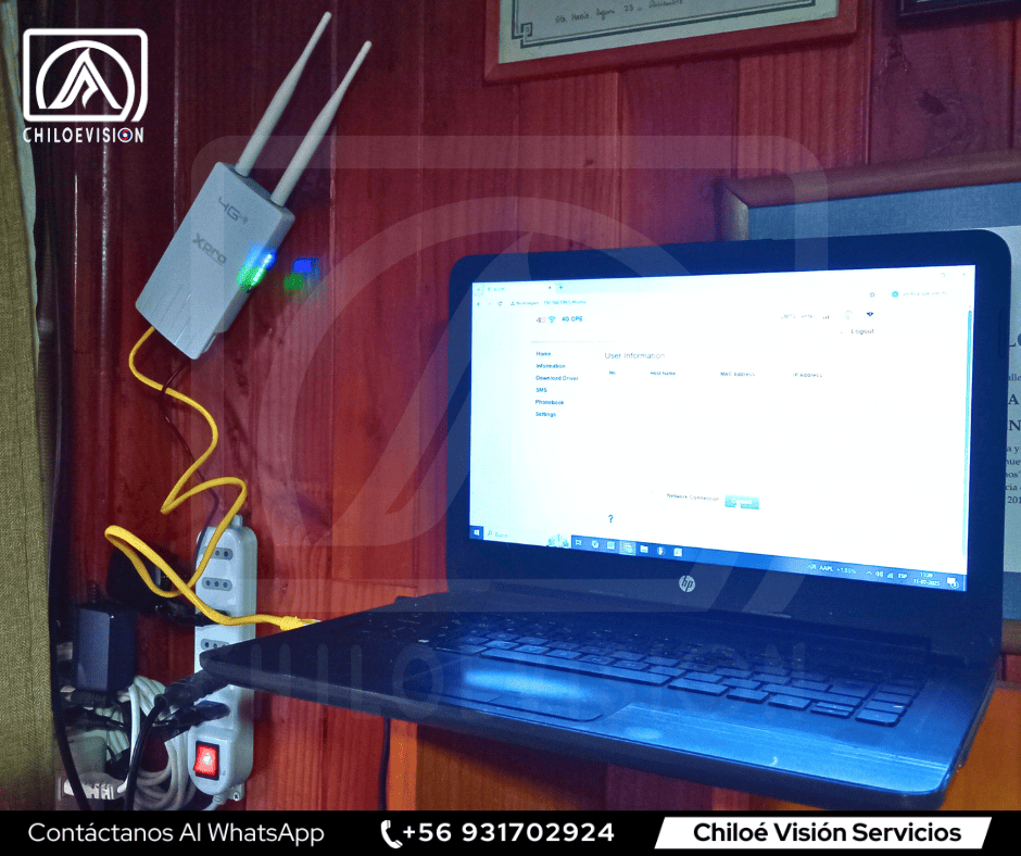 Instalación y Configuración de Routers de Internet en Chiloé