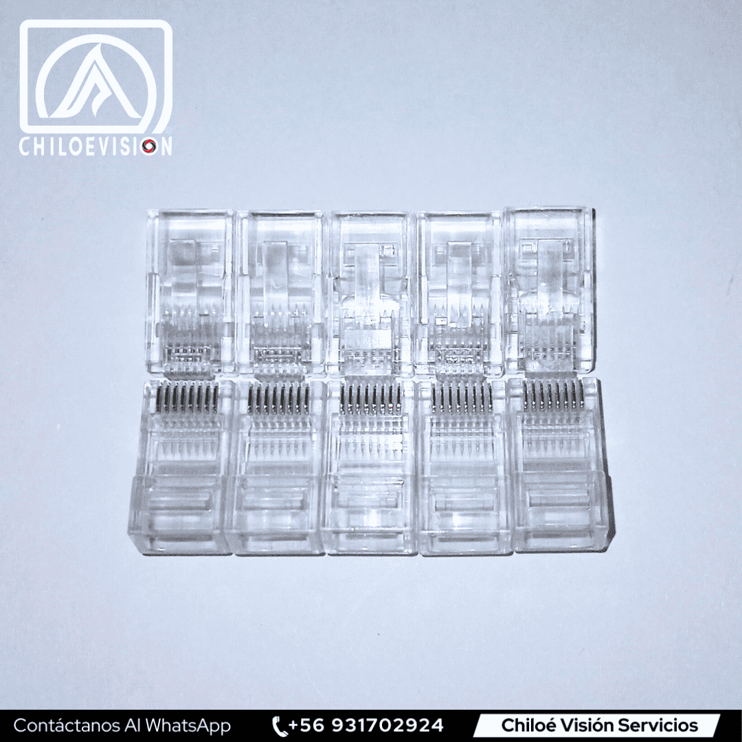  Conectores RJ45 para Redes y Sistemas de Seguridad