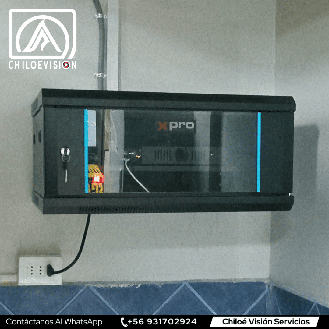 Instalación y Montaje de Rack de CCTV en Chiloé
