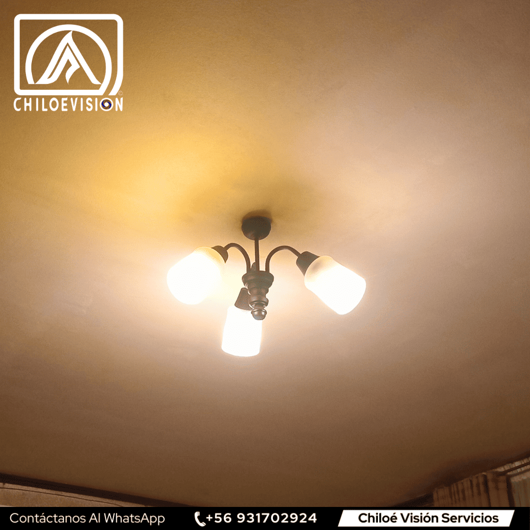 instalación de lámparas con encendido automatizado,