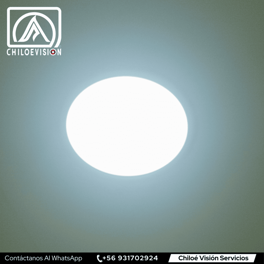 Instalación de plafones LED en Chiloé