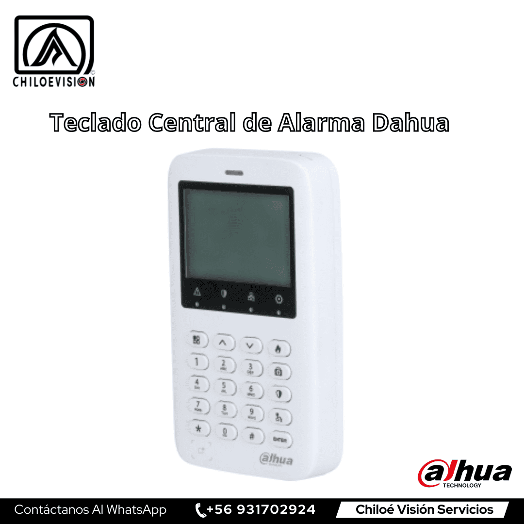 Teclado Central de Alarma Dahua – instalación en Chiloé
