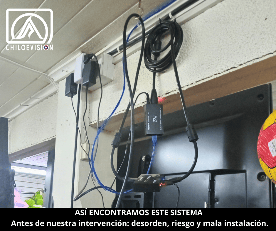 Mantenimiento de Cableado de Cámaras, TV e Internet en Chiloé