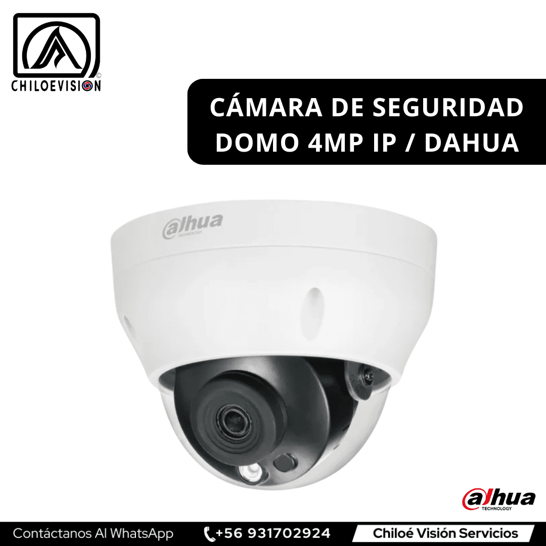 Cámara de seguridad Domo con Instalación en Chiloé