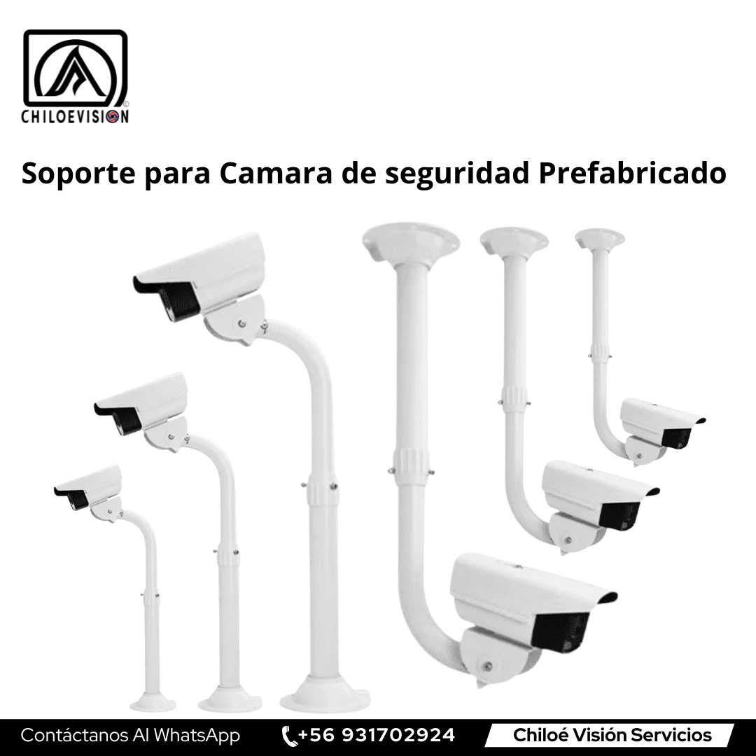 Soportes Metalicos para Camaras de seguridad en Chiloé