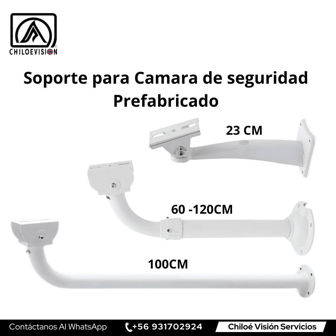 Soportes Metálicos Prefabricados para Cámaras de Vigilancia – Fijos y Retráctiles