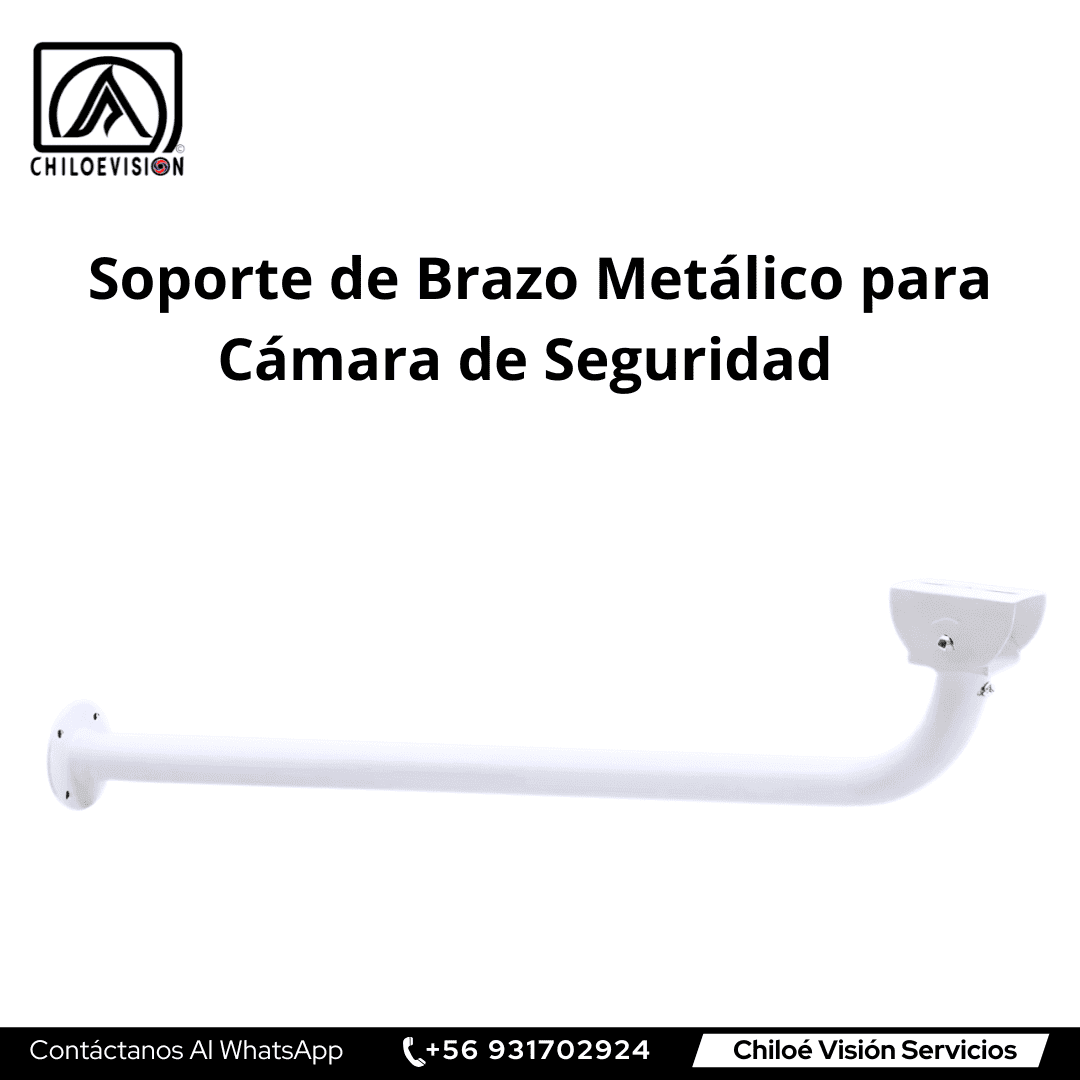 Soporte de Brazo Metálico para Cámara de Seguridad en Chiloe  