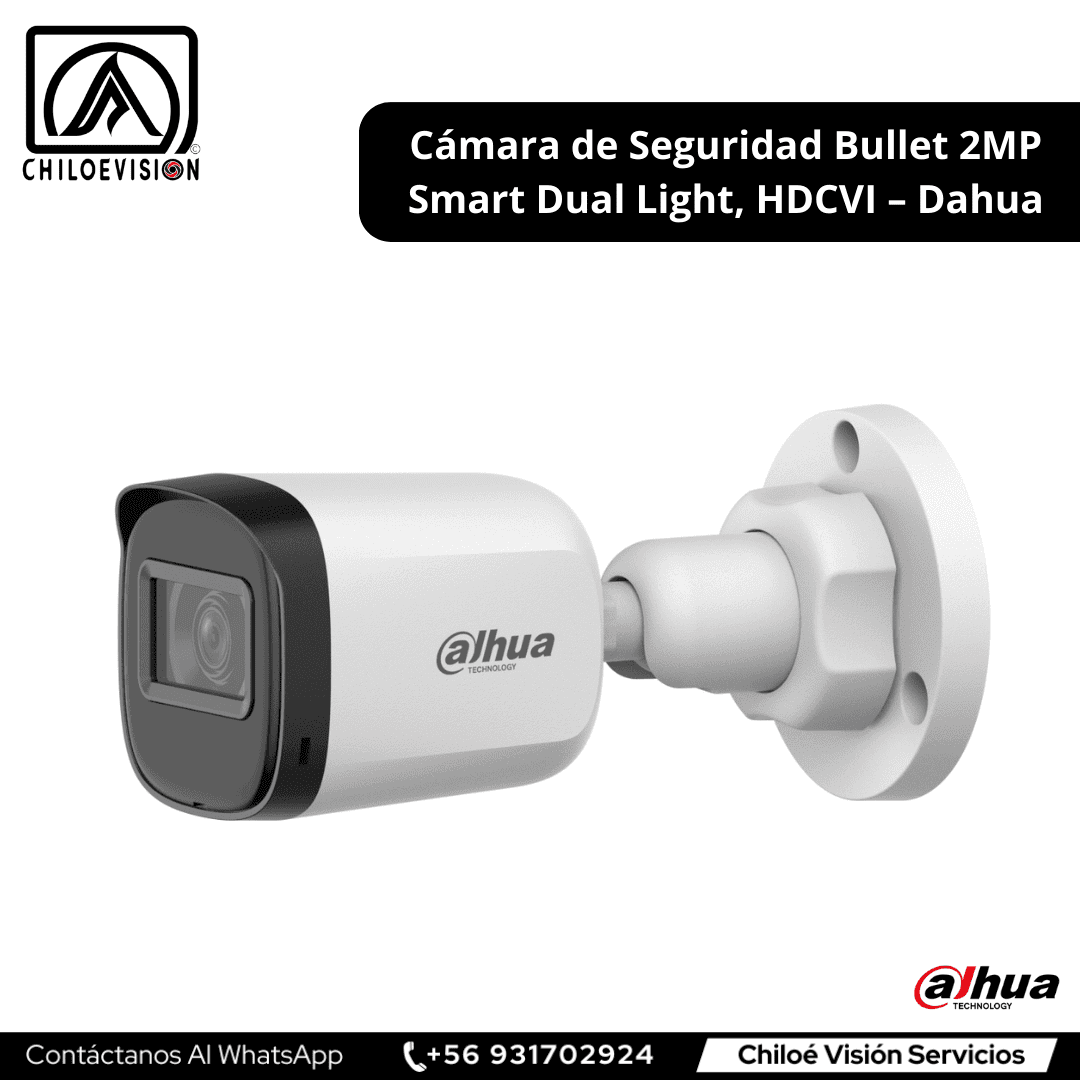 Cámara de Seguridad Bullet (Tipo Bala) en Queilen, Chiloé / Dahua