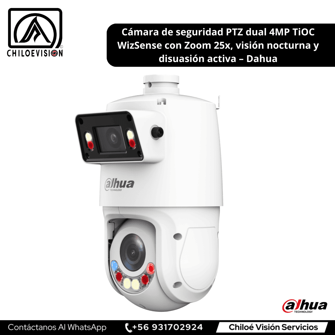 Cámara de Seguridad PTZ Doble Lente en Chiloé
