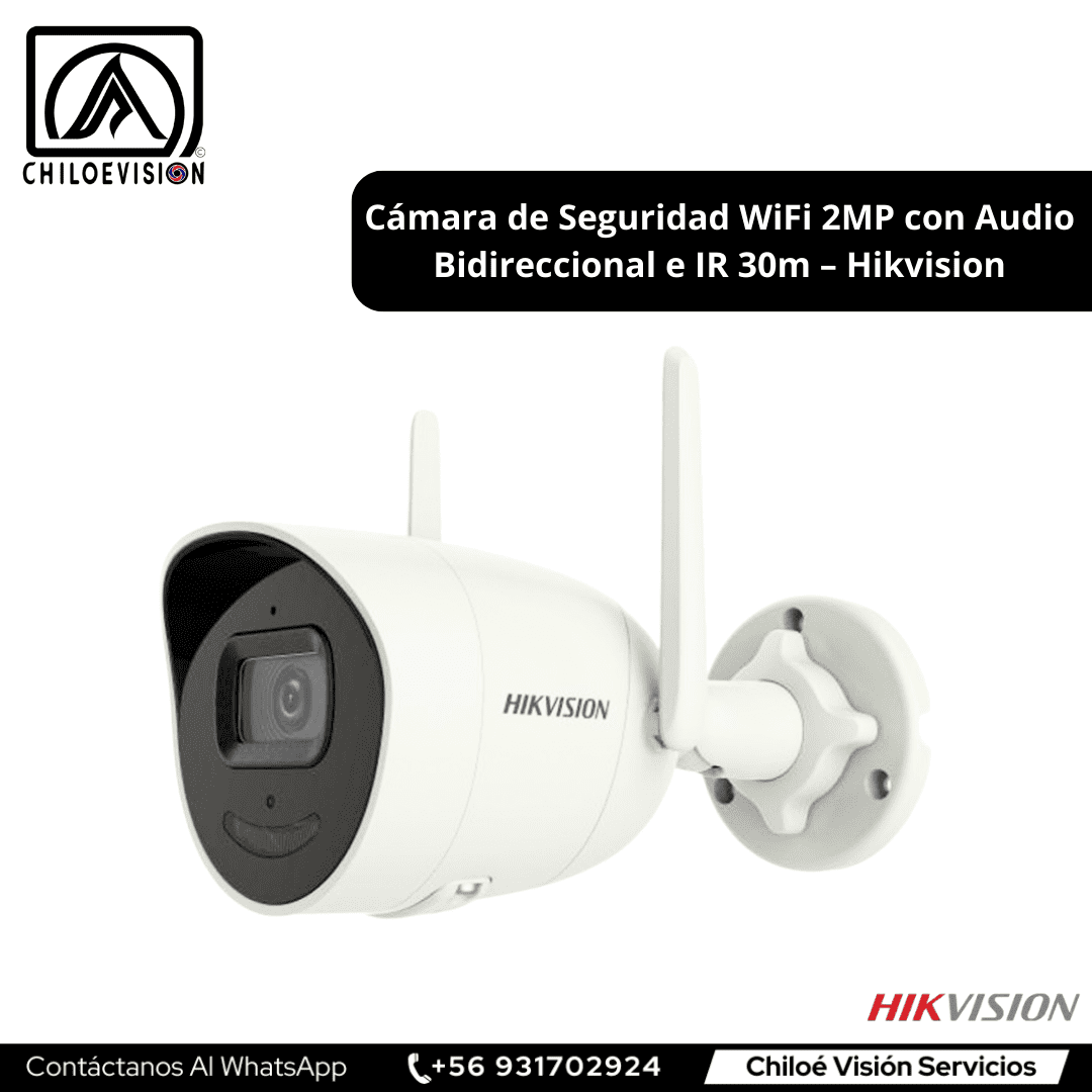 Cámara de Seguridad Bullet Wifi con Audio en Queilen, Chiloé / Hikvision