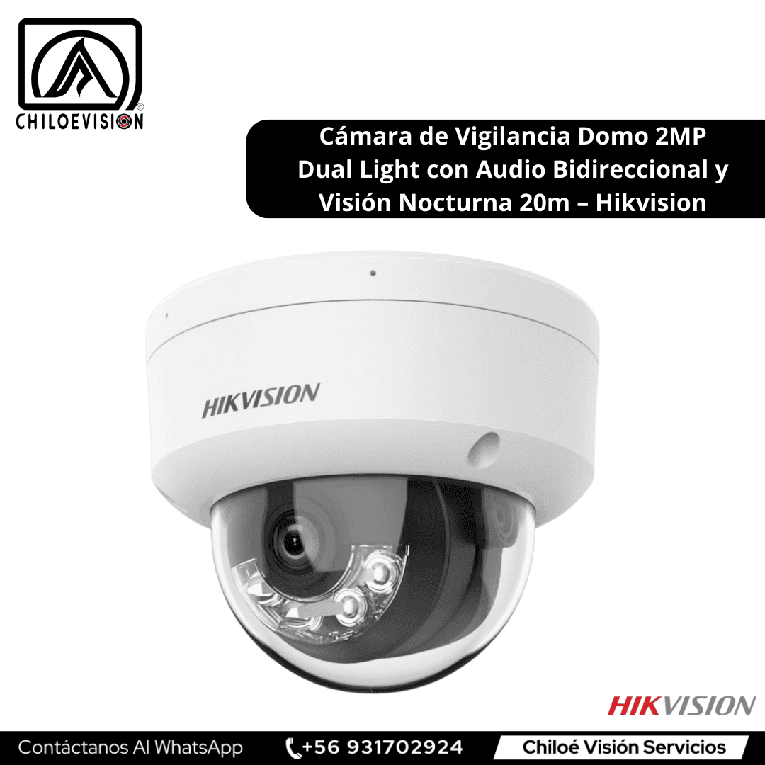 Cámara de Vigilancia Domo Dual Light en Queilen, Chiloé / Hikvision