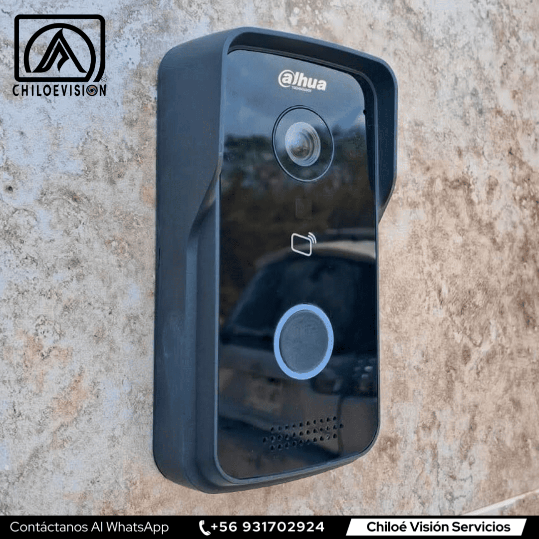 Video Portero Inalámbrico Dahua IP – Instalación de Alarma y Cámara en Castro, Chiloé