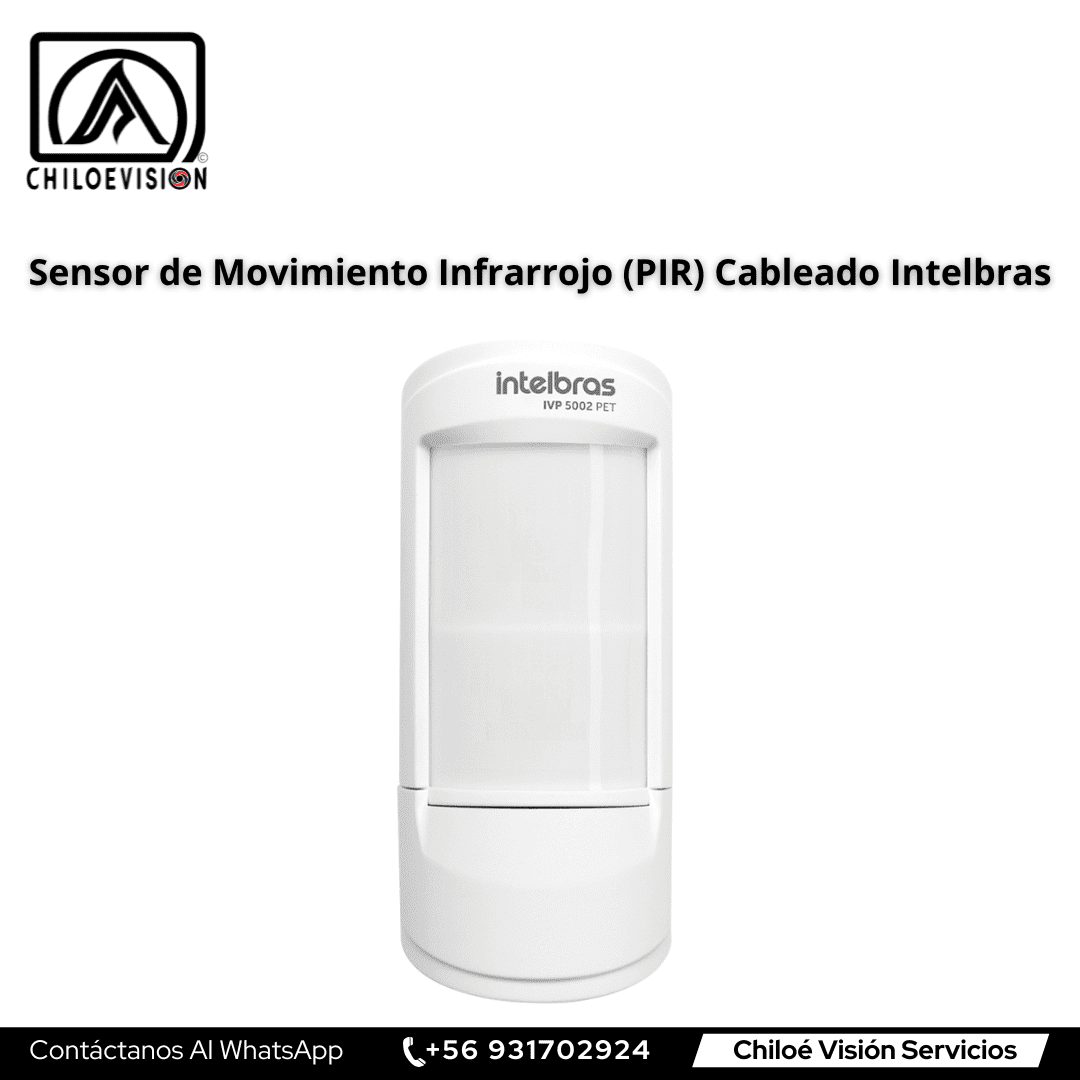 Sensor de Movimiento Infrarrojo Cableado Intelbras / Instalación de Alarmas en Chiloé