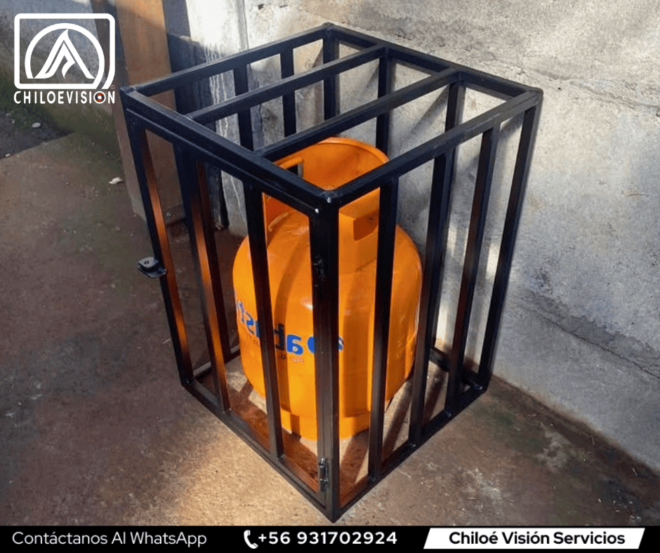 Rejas Metálicas para Cilindros de Gas en Chiloé