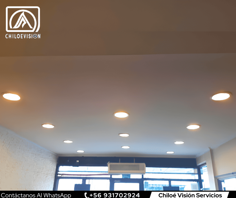 Iluminación LED en Interiores para Oficinas y Negocios en Chiloé
