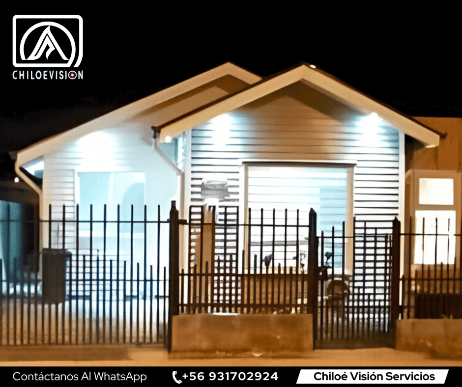 Instalación de luces decorativas en casa – Chiloé