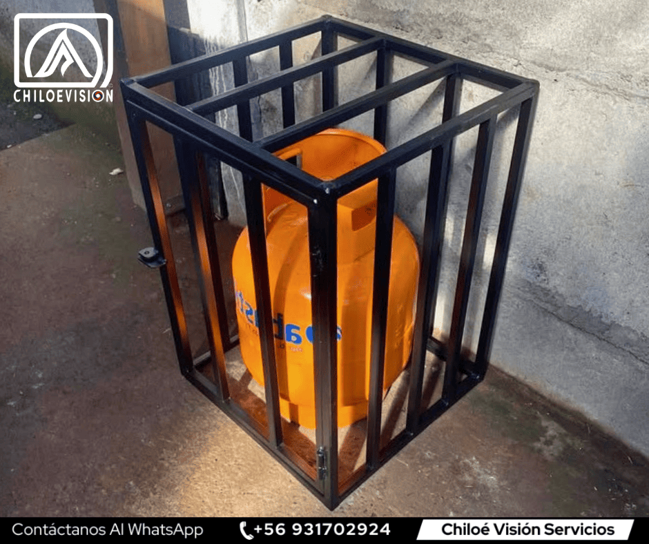 Rejas Metálicas para Cilindros de Gas en Chiloé