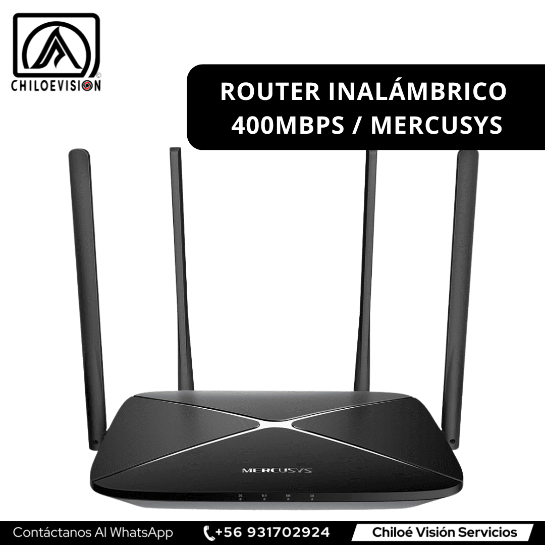 Instalación de Router Inalámbrico Mercusys 400 Mbps en Chiloé 