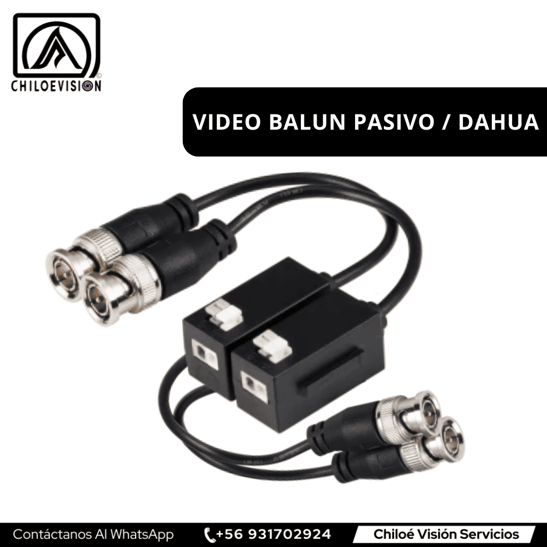 video balun pasivo Dahua en Chiloe
