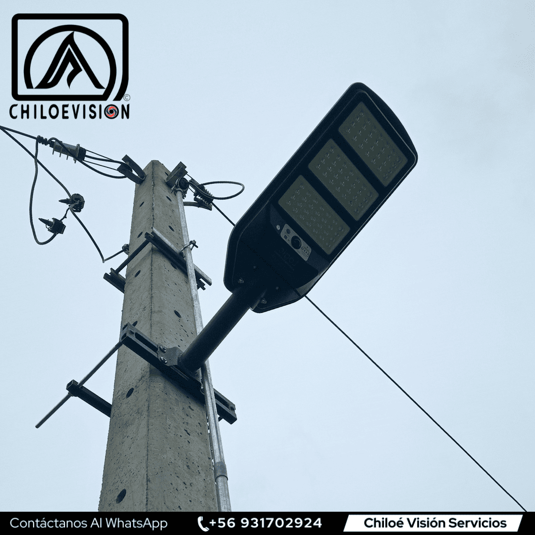 Instalaciód de Focos Solares en Chiloé