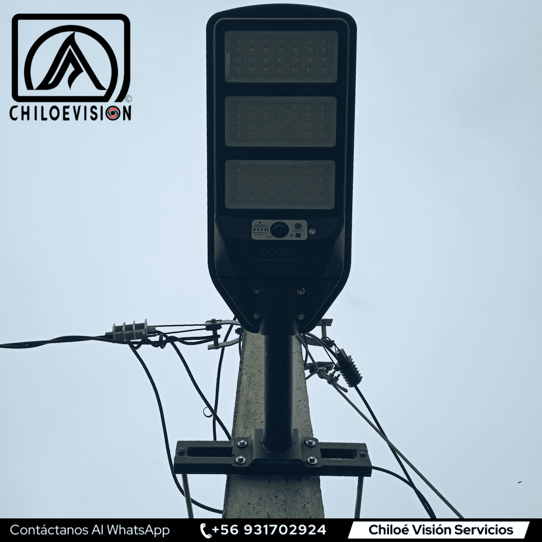 Instalacion de Focos Solares en Chiloé