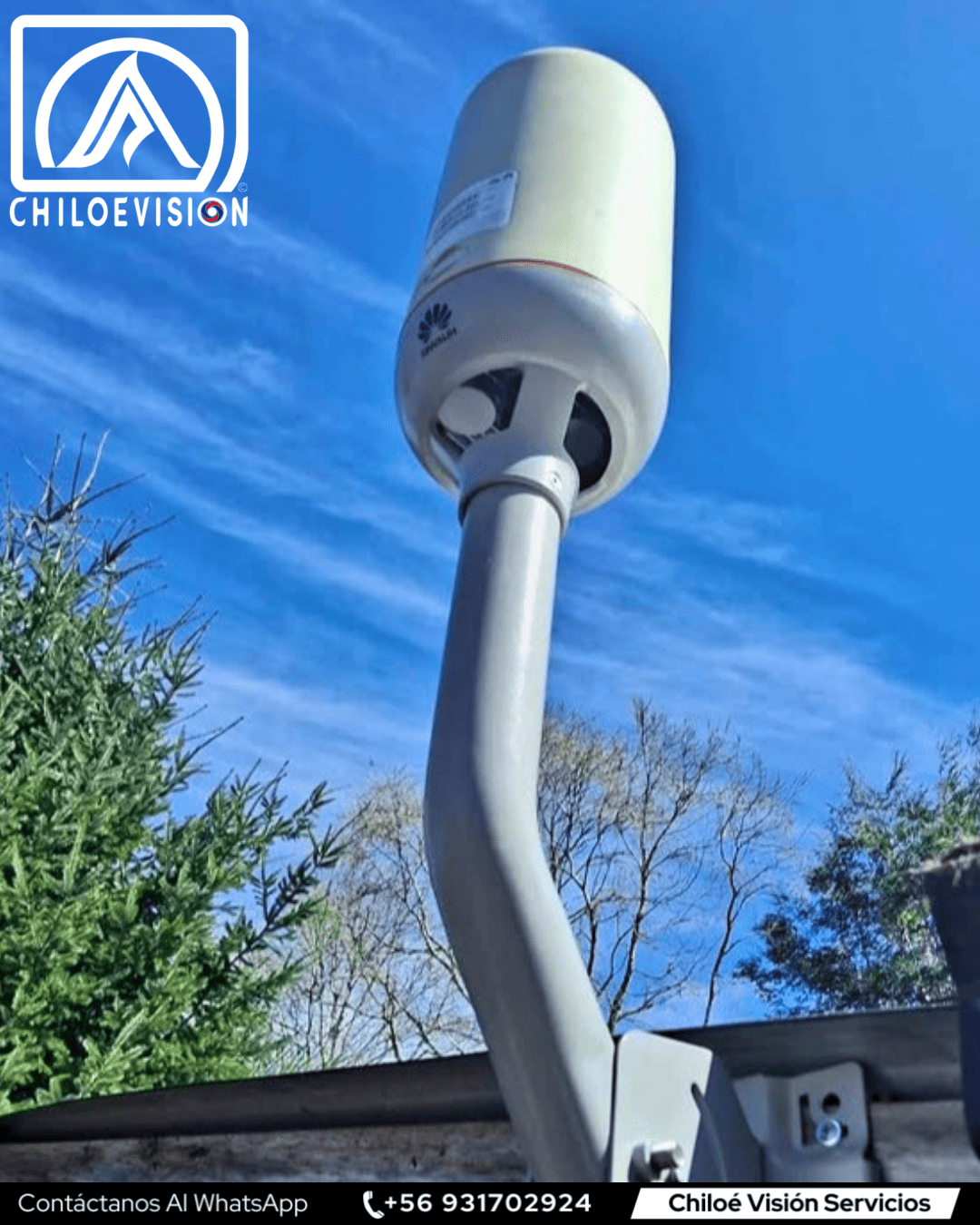 Antena de internet en Quellón, Chiloé