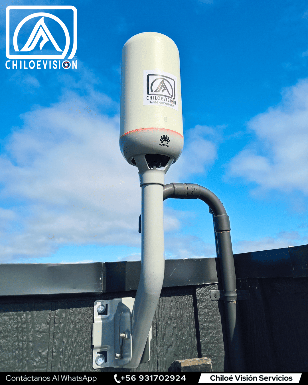 Antena de internet en Ancud, Chiloé