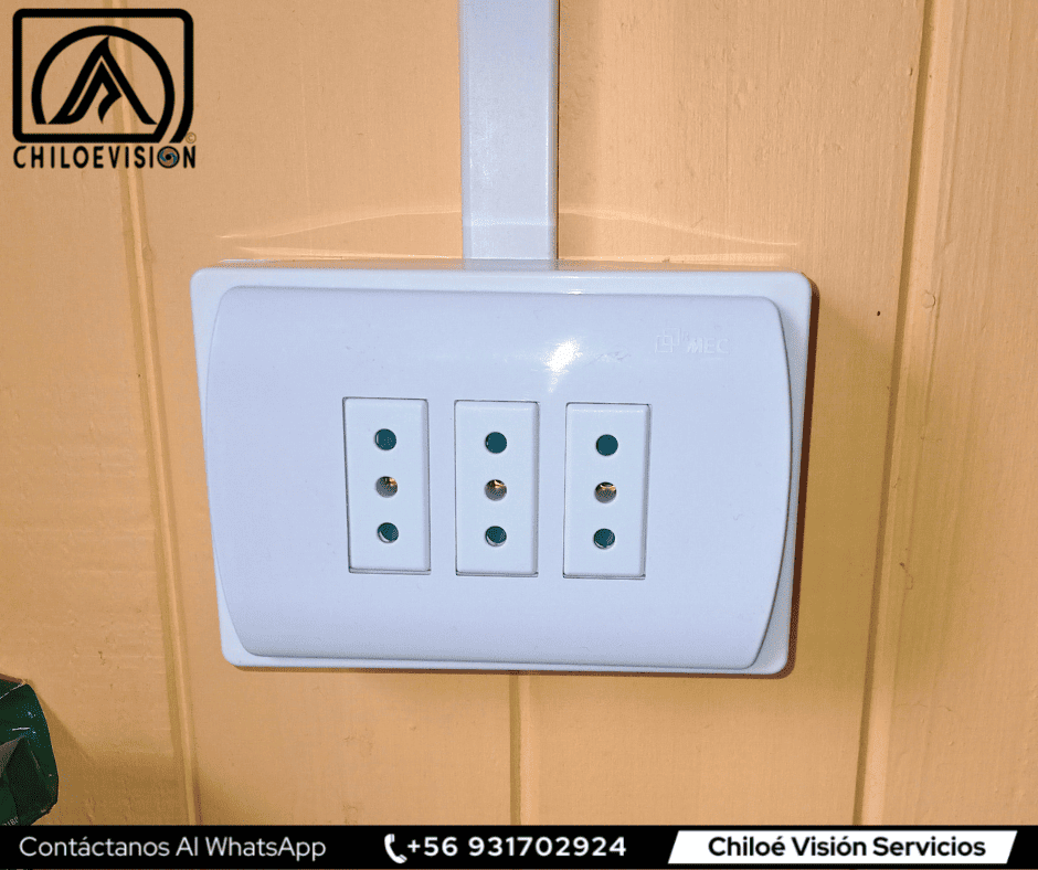 Enchufes en Chiloé 