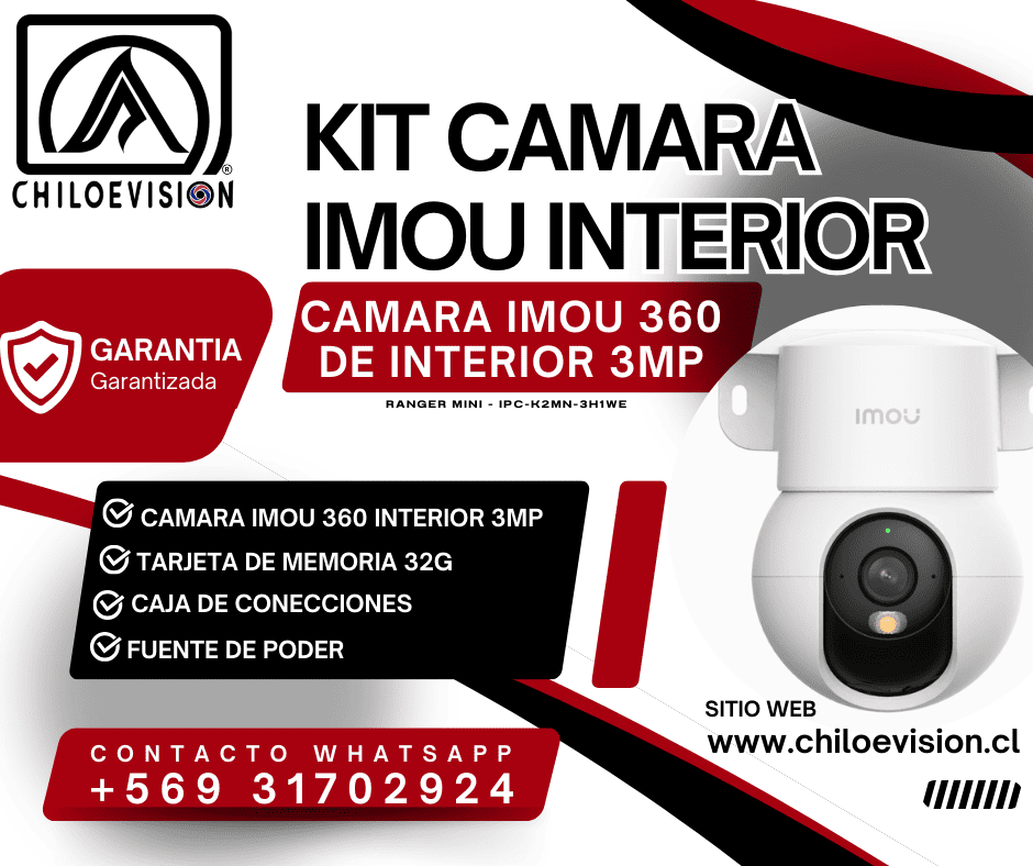 Kit Camara IMOU 360 de Interior