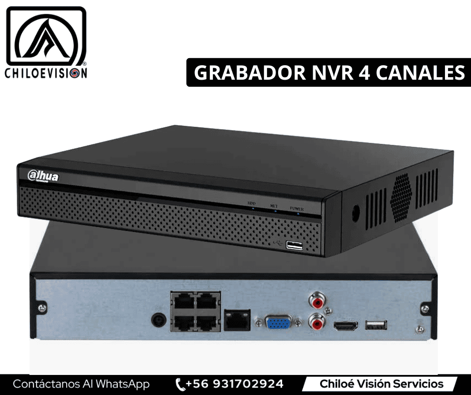 Grabador NVR 4 Canales