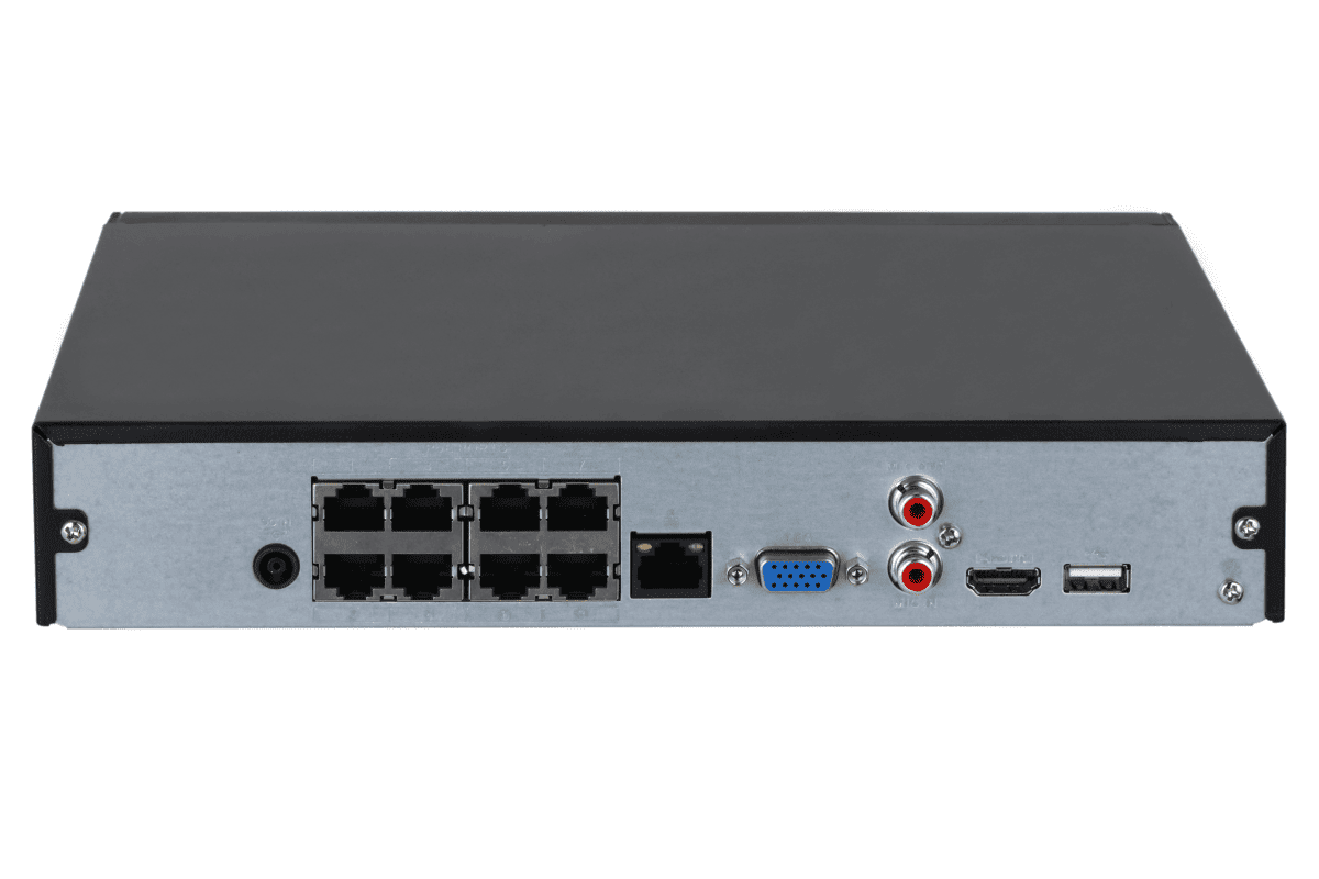 NVR de 8 Canales 8 Puertos PoE Dahua DHI-NVR2108HS-8P-4KS3