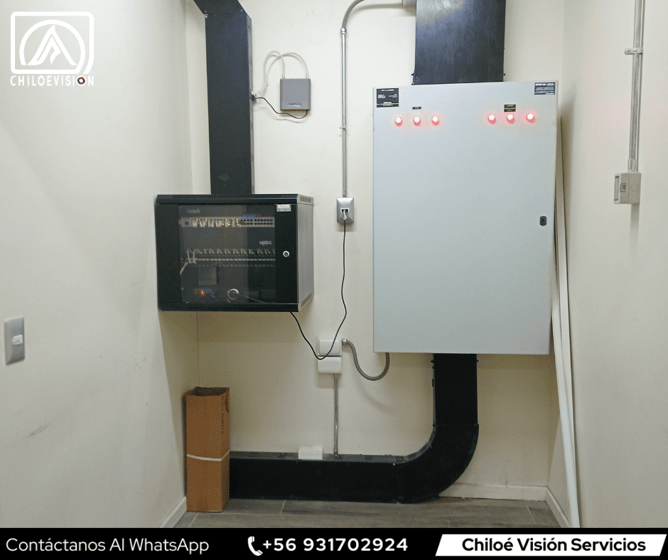 Instalación de racks en Chiloé